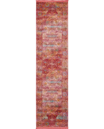 Traditional rumba baracoa rug - Red / Runner / 2’ 7 x