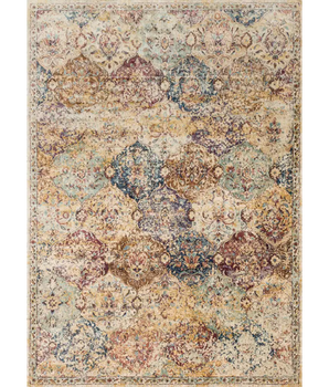 Transitional anastasia rug - White / Multi / Rectangle