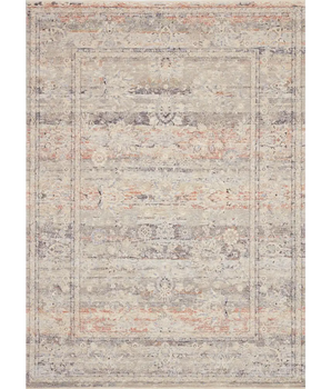 Transitional faye rug - Blue / Rusty Red / Rectangle