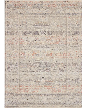 Transitional faye rug - Blue / Rusty Red / Rectangle