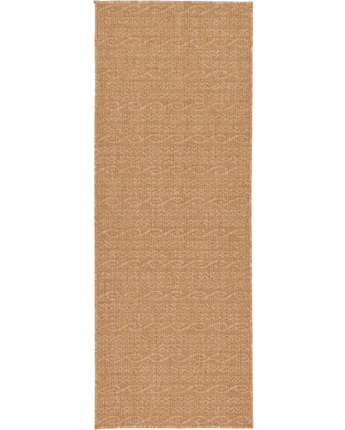 Transitional outdoor modern links rug - Light Brown / 2’