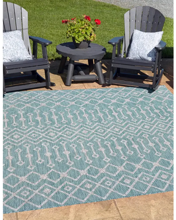 Tribal outdoor trellis tribal trellis rug - Area Rugs