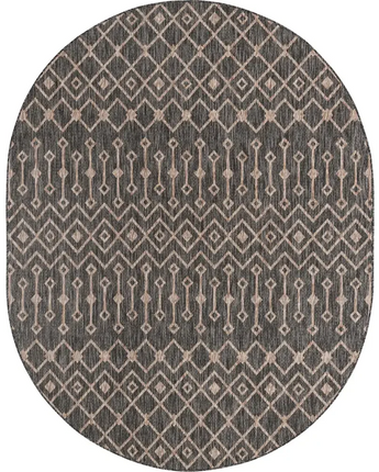 Tribal outdoor trellis tribal trellis rug - Charcoal Gray