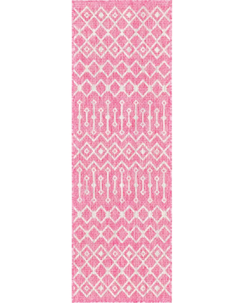 Tribal outdoor trellis tribal trellis rug - Fuschia / 2’