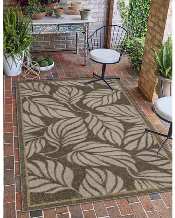 Tropical outdoor botanical augusta rug - Area Rugs