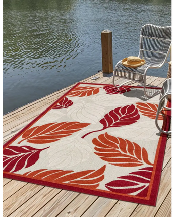 Tropical outdoor botanical augusta rug - Area Rugs