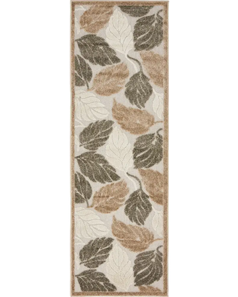 Tropical outdoor botanical augusta rug - Beige / 2’