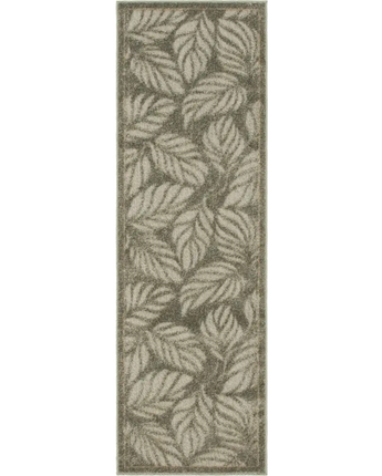 Tropical outdoor botanical augusta rug - Gray / 2’