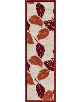 Tropical outdoor botanical augusta rug - Terracotta / 2’