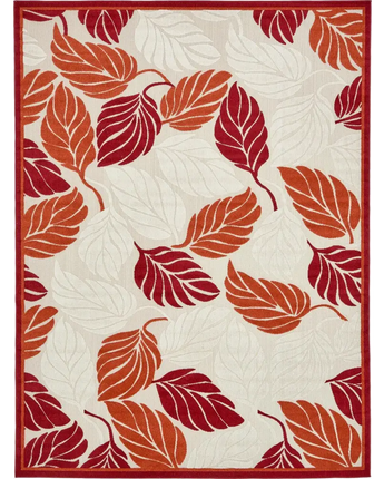 Tropical outdoor botanical augusta rug - Terracotta / 9’