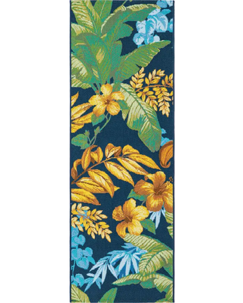 Tropical outdoor botanical calypso rug - Multi / 2’