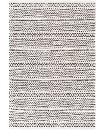 Via sacra washable area rug - Black & White / Rectangle