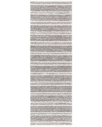 Via sacra washable area rug - Black & White / Runner