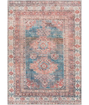 Violette washable area rug - Blue / Rectangle / 5x7 - Area