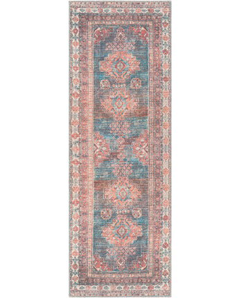 Violette washable area rug - Blue / Runner / 2’7’’ x