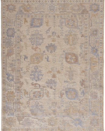 Wendover eco-friendly pet oushak area rug - Tan / Blue