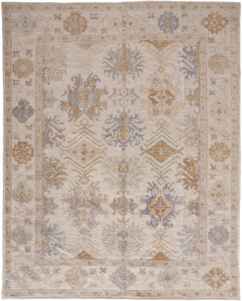 Wendover eco-friendly pet oushak area rug - Tan / Blue