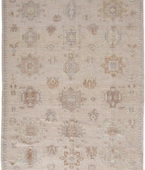 Wendover eco-friendly pet oushak area rug - Tan / Gray