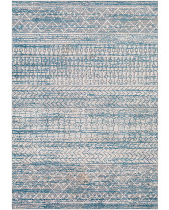 Yara washable area rug - Blue / Rectangle / 5x7 - Area Rugs