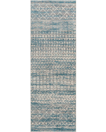 Yara washable area rug - Blue / Runner / 2’7’’ x