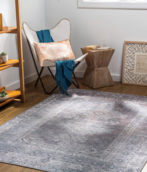 Zinnia washable area rug - Area Rugs