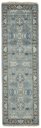 Ustad taditional persian rug - Blue / Gray / Runner