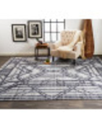 Vivien art deco hand-knot wool rug - Area Rugs